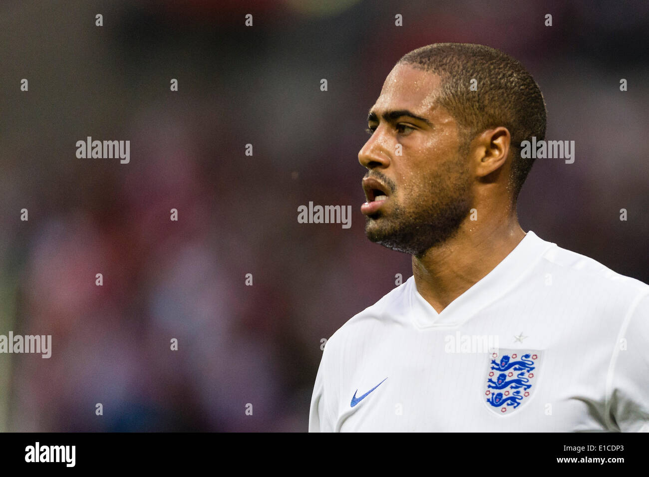 Wembley, UK. 30th May, 2014. England's Glen JOHNSON during the international friendly match between England and Peru at Wembley Stadium. Credit:  Action Plus Sports/Alamy Live News Stock Photo