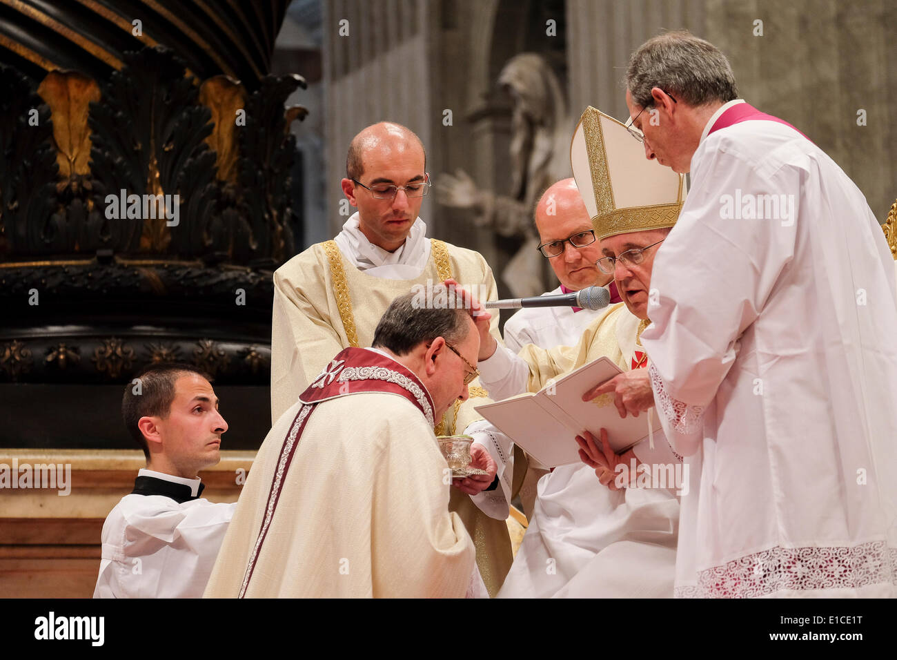 Vatican City. 30th May 2014. Pope Francis - Episcopal Ordination SE Fabio Fabene, Secretary of the Synod of Bishops - Credit:  Realy Easy Star/Alamy Live News Stock Photo