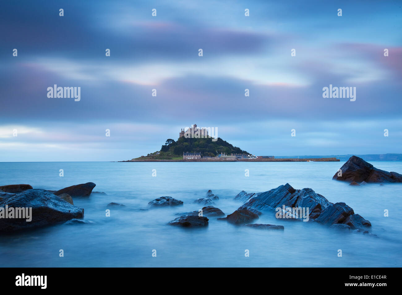 St Michaels Mount, Mounts Bay, Near Penzance, Cornwall UK Stock Photo
