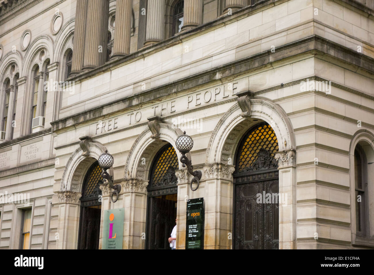 Carnegie library in Pittsburgh PA Stock Photo Alamy
