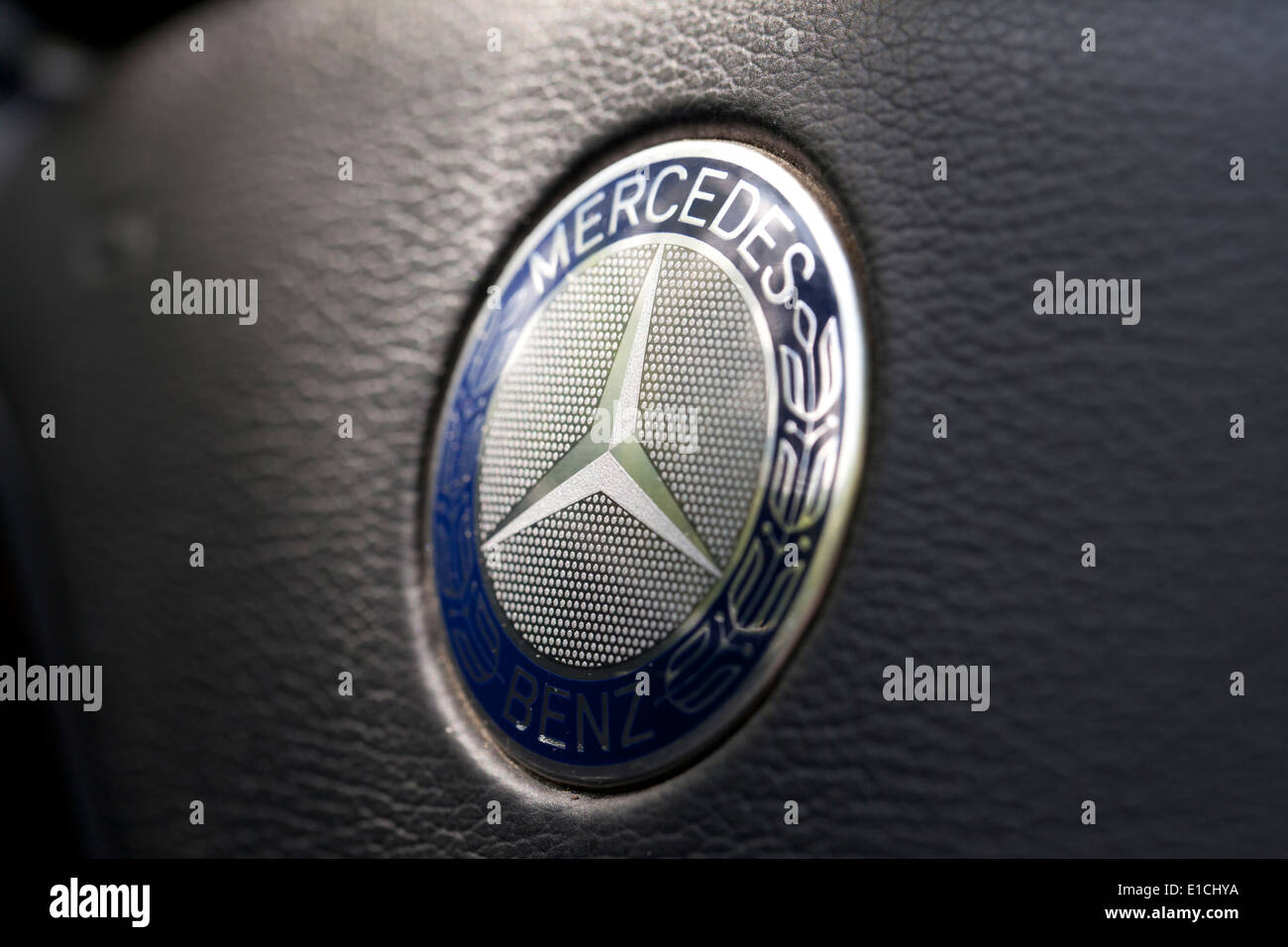 Mercedes Benz badging Stock Photo