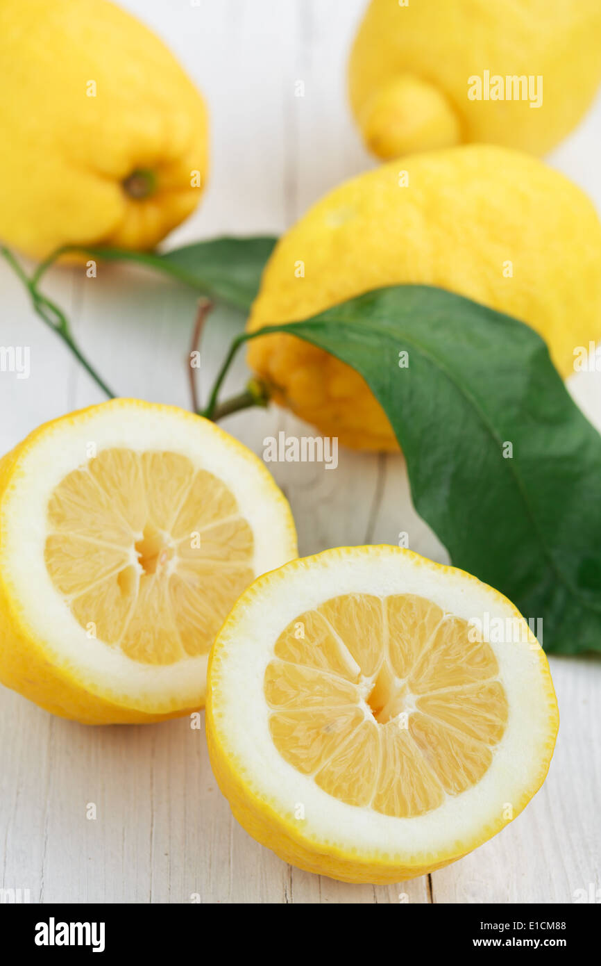 Lemons from Sorrento, Amalfi coast Stock Photo