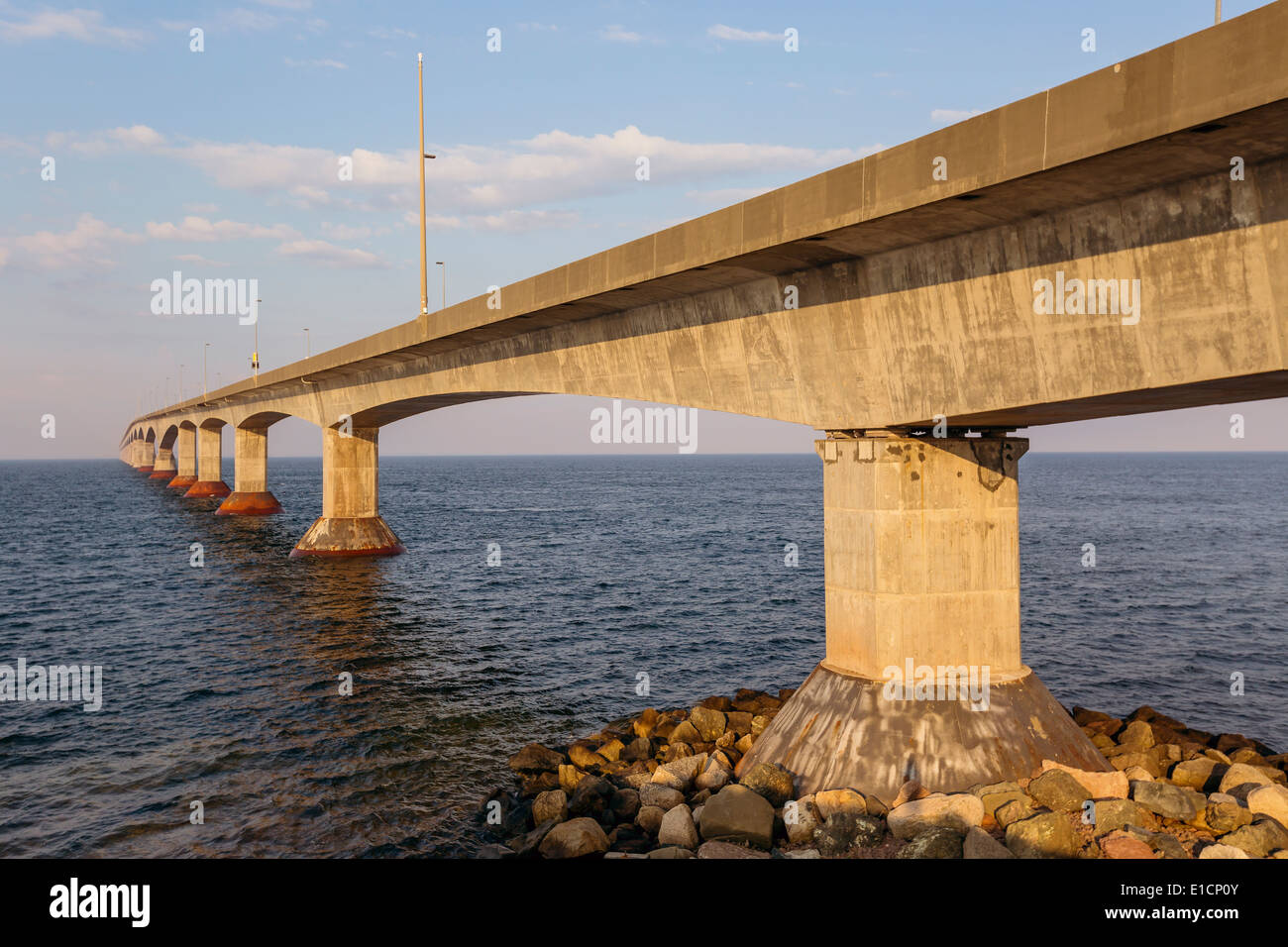 The Confederation Bridge linking Prince Edward Island with mainland New