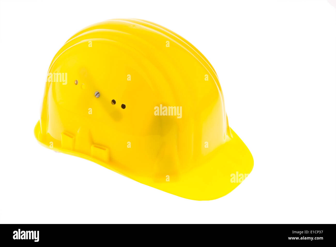 A construction worker hard hat isolated against a white background