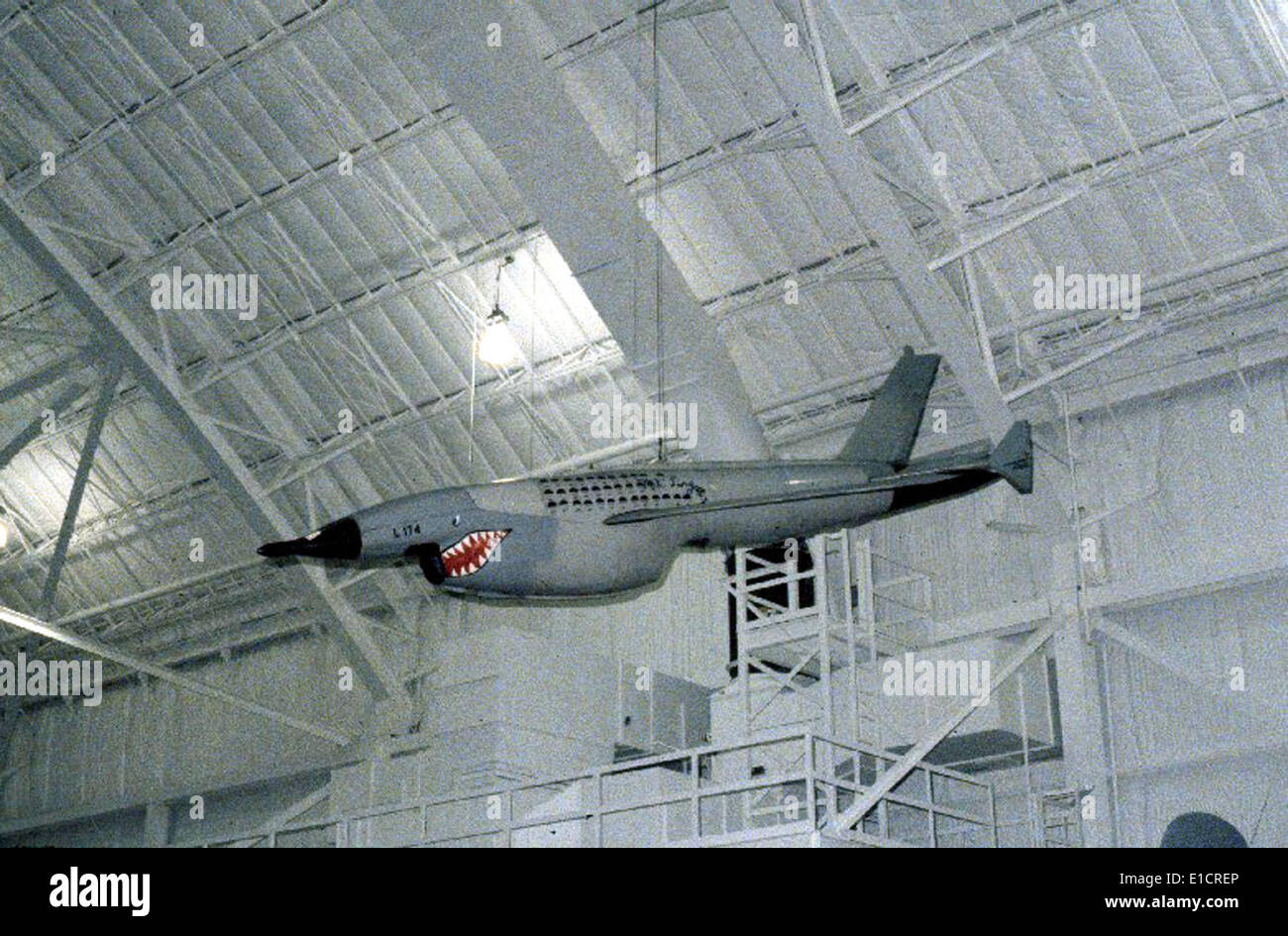 Teledyne Ryan AQM-34L Firebee at the National Museum of the United States Air Force. (U.S. Air Force photo) Stock Photo