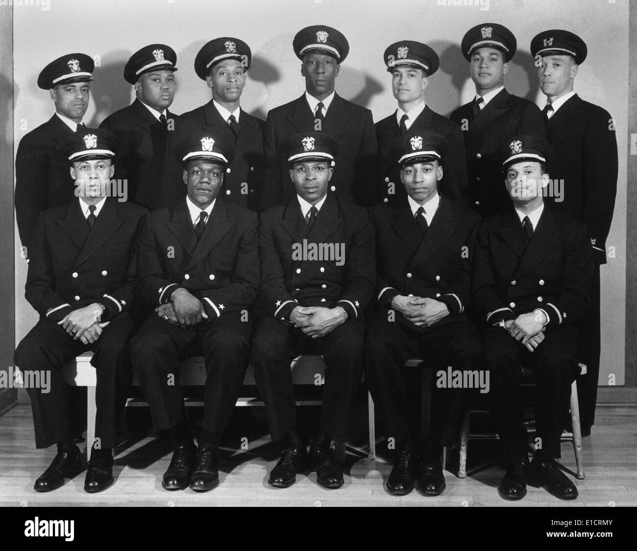 African Americans appointed to the rank of Ensign and one to Warrant Officer in the US Navy