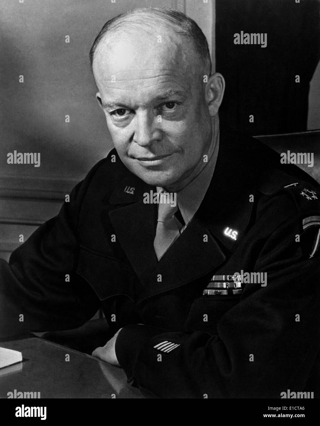 General Dwight Eisenhower, Supreme Allied Commander, at European