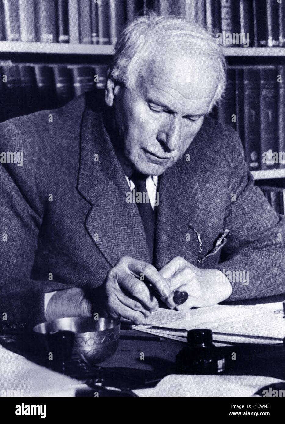 Carl G. Jung (26 July 1875 – 6 June 1961), was a Swiss psychiatrist and psychotherapist who was most famous for founding analytical psychology. Stock Photo