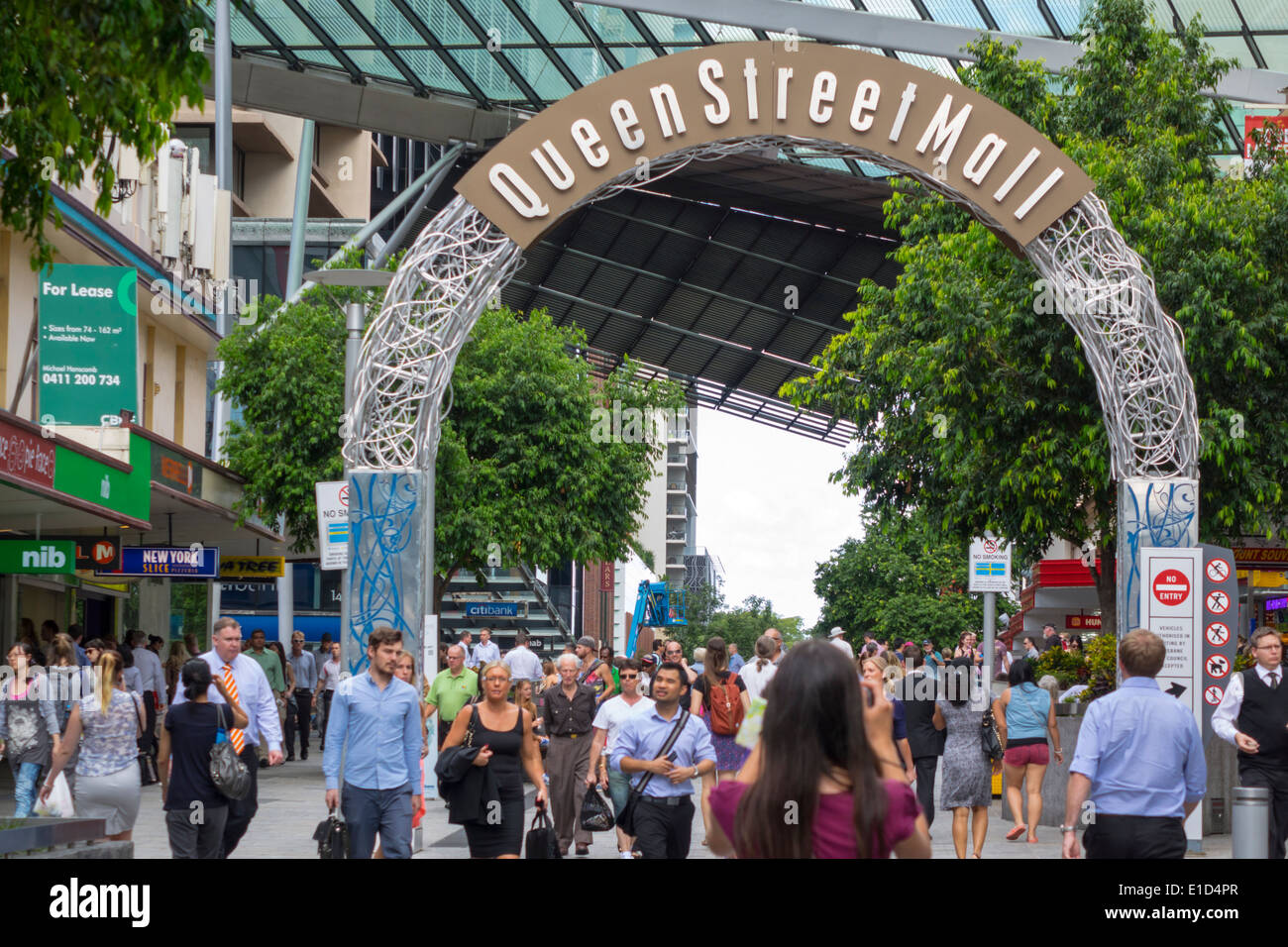 Australia brisbane queen street mall hires stock photography and