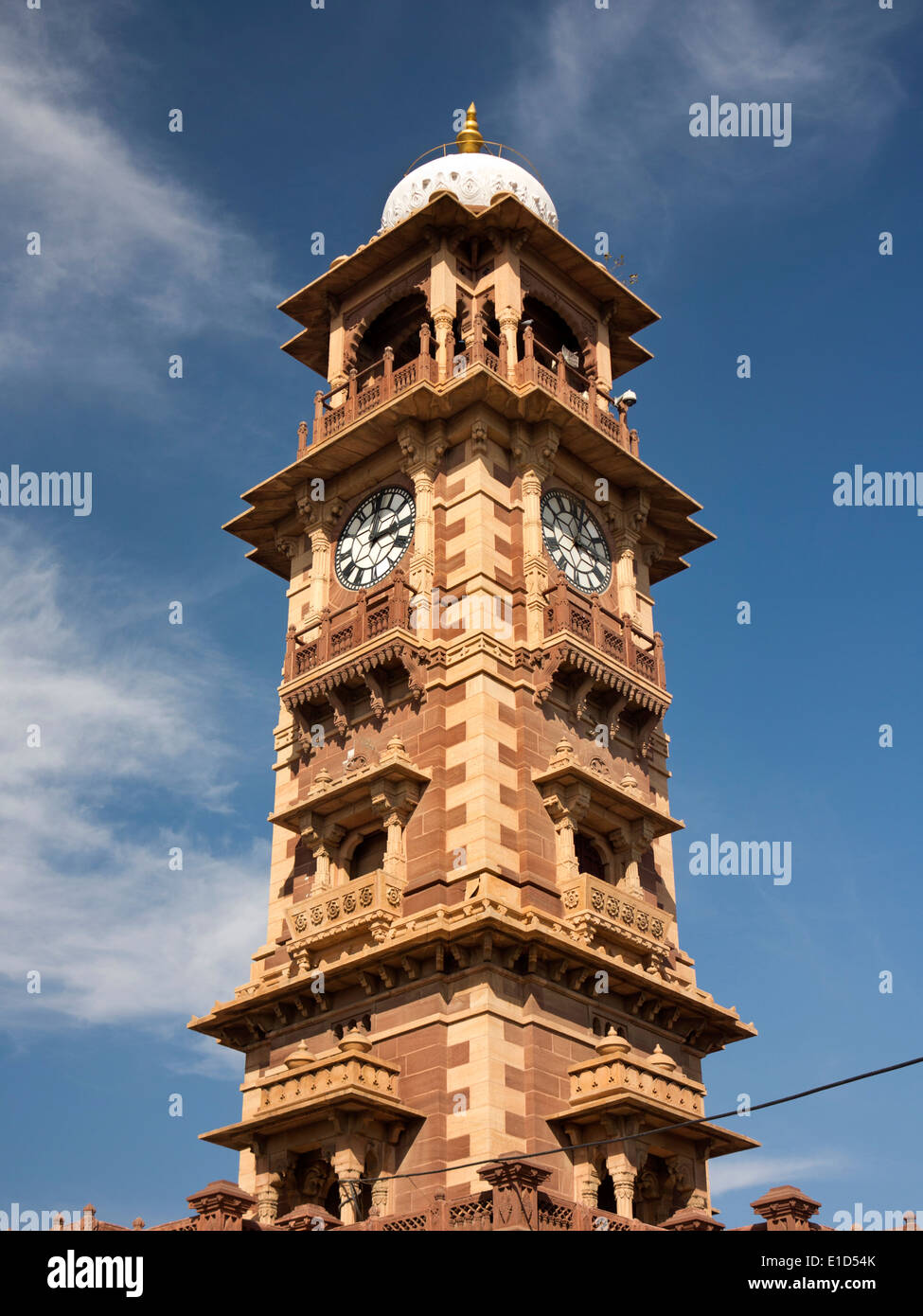 India, Rajasthan, Jodhpur, Ghanta Ghar, Sadar Market, Clock tower Stock