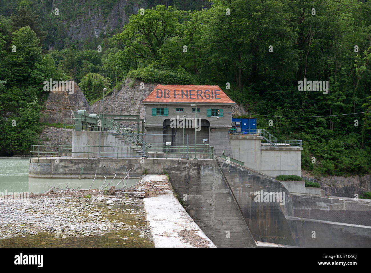 Hydroelectric power station owned by DB Energie part of German Railways ...