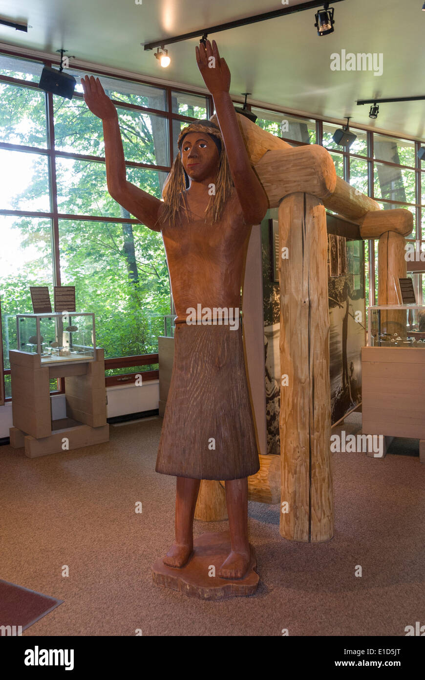 Elk203-1352v Canada, British Columbia, Fort Langley National Historic Site, Visitor Center Stock Photo
