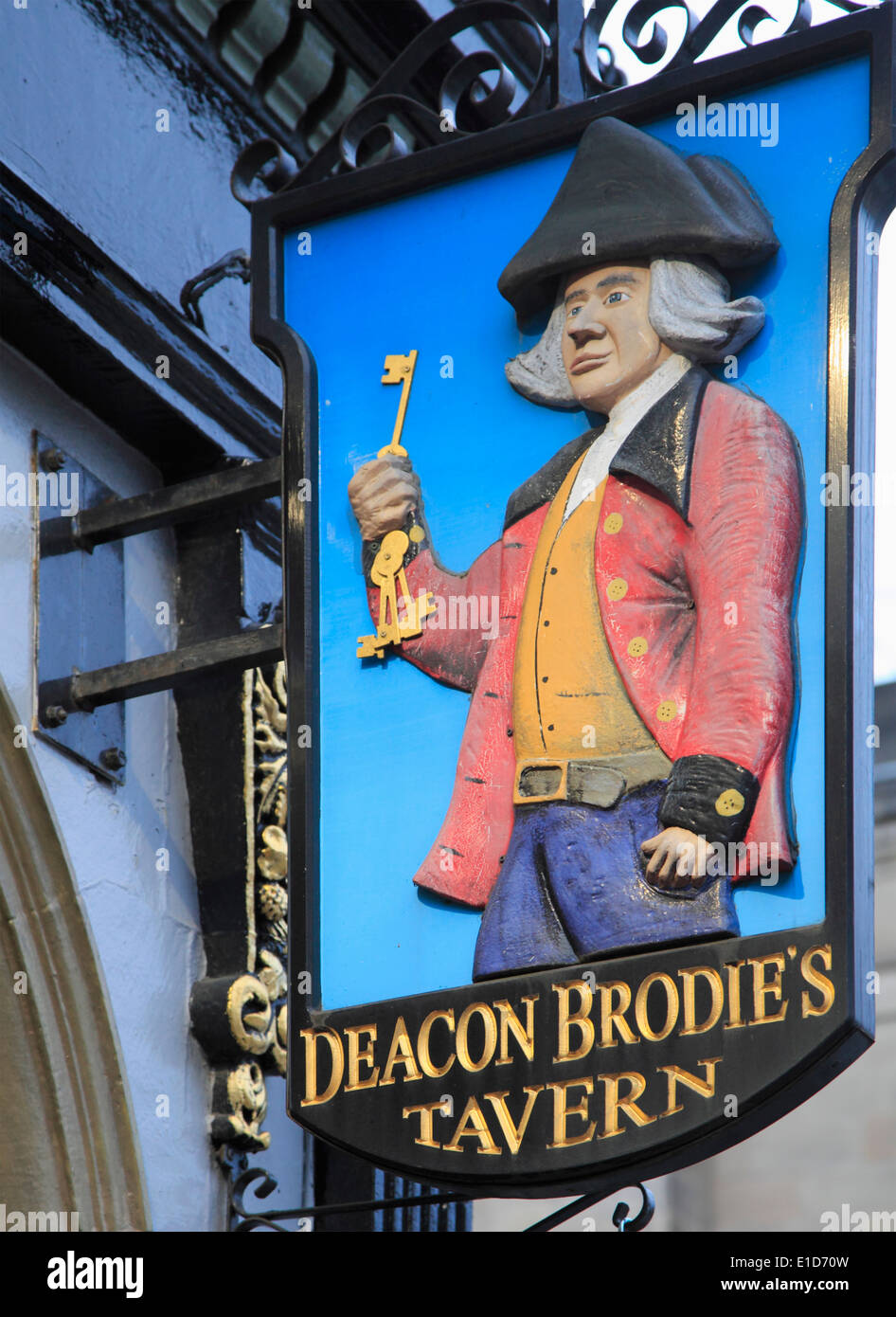 UK, Scotland, Edinburgh, Deacon Brodie's Tavern, Stock Photo