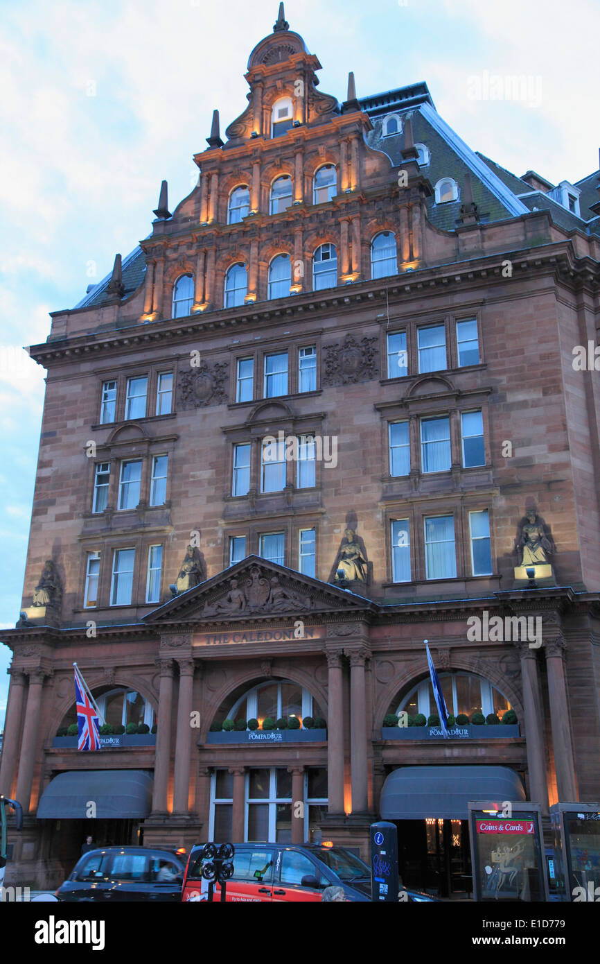 UK, Scotland, Edinburgh, The Caledonian Hotel Stock Photo Alamy