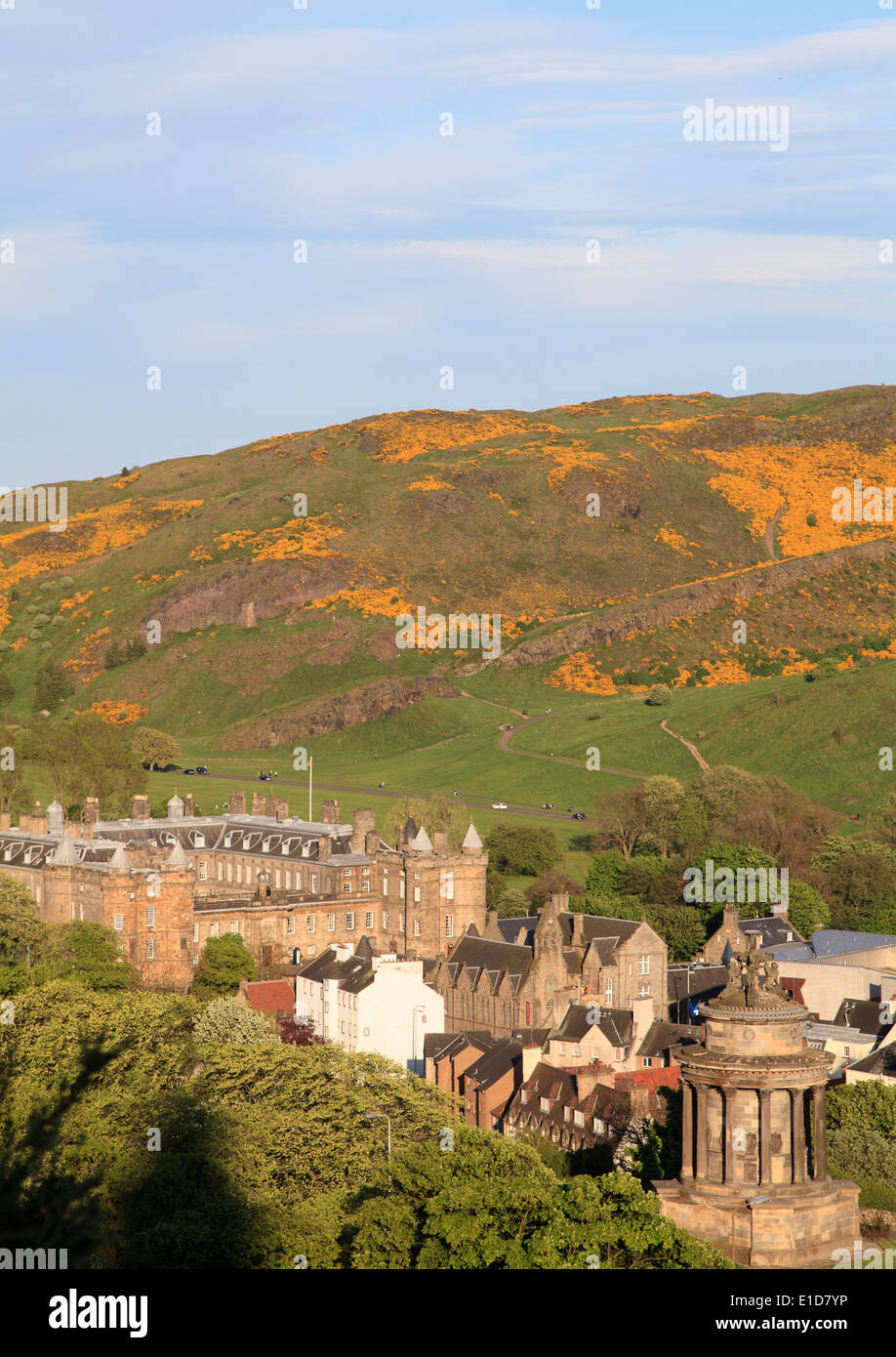 UK, Scotland, Edinburgh, Holyrood Park, Palace of Holyroodhouse, Stock Photo