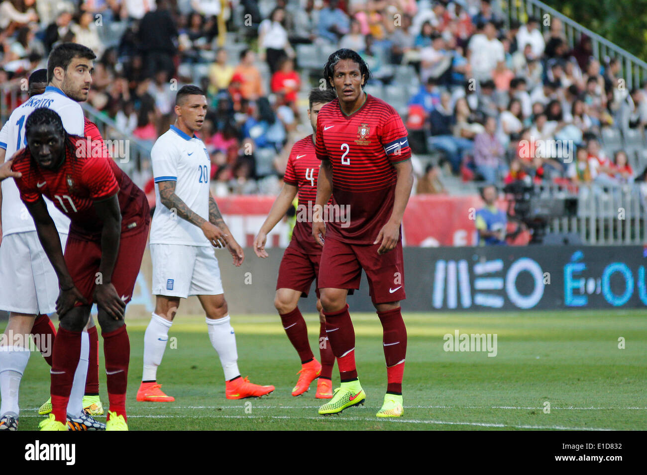 Lisbon, Porrtugal. 31st May, 2014. Portugal defender Bruno Alves (2) during preparatory friendly match for the World Cup at the National Stadium in Lisbon, Portugal, Saturday, May 31, 2014. Credit:  Leonardo Mota/Alamy Live News Stock Photo