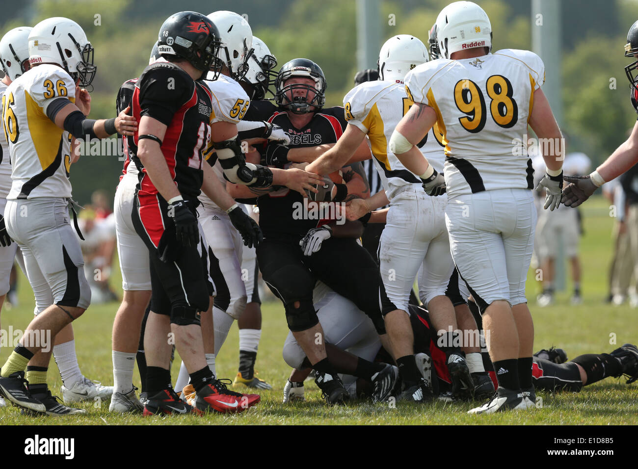 Image from the international challenge American Football game between