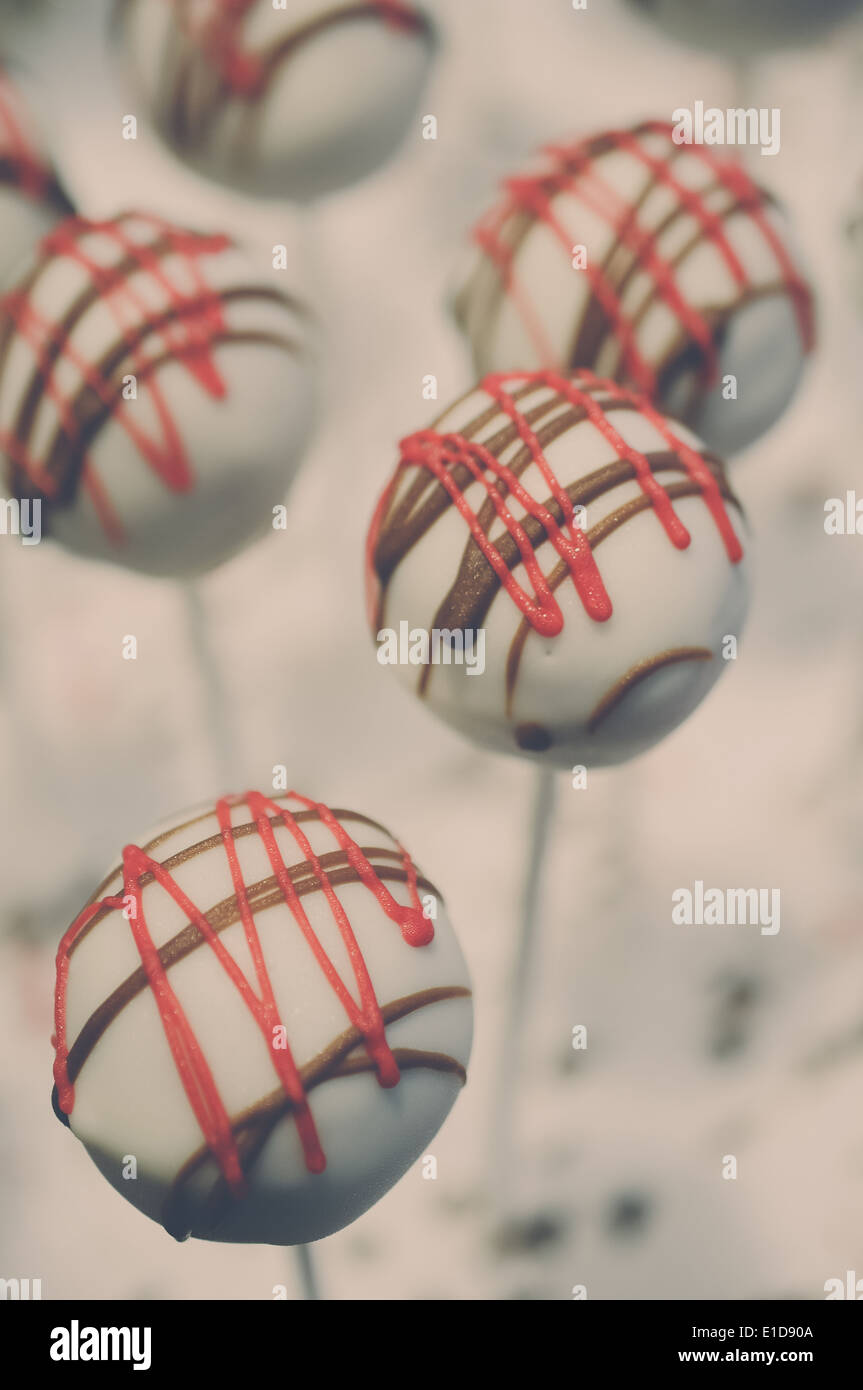 Colorful homemade dessert cake pops Stock Photo Alamy