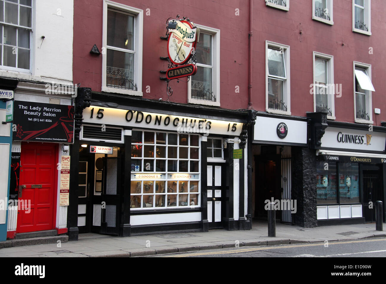 O'Donoghues Pub in Dublin where the famous Dubliners band played music Stock Photo