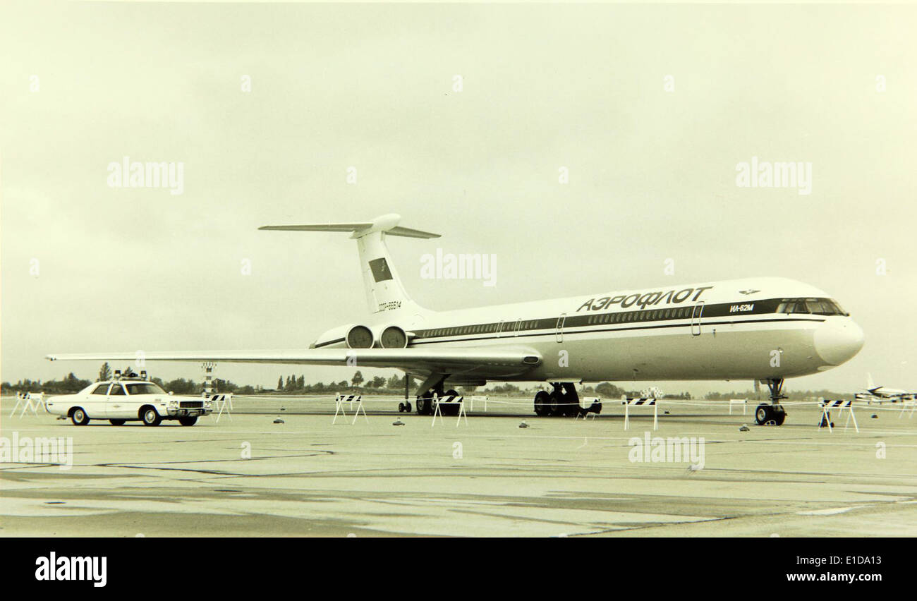 Ilyushin, Il-62, Classic Stock Photo