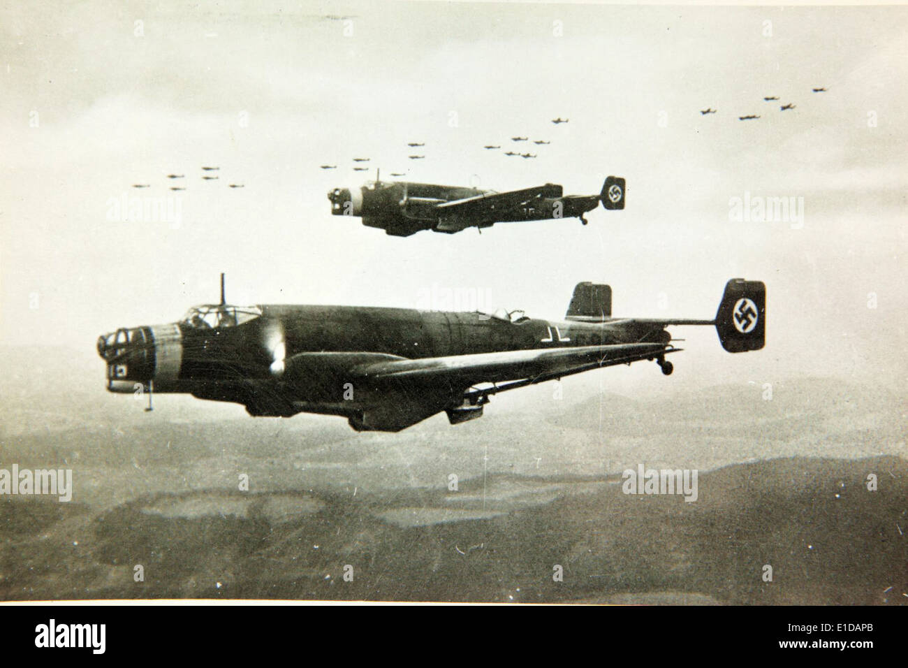 WW2 Propaganda photo of German Junkers JU 86 on tarmac WW2 Propaganda photo of German Junkers JU 86 on tarmac