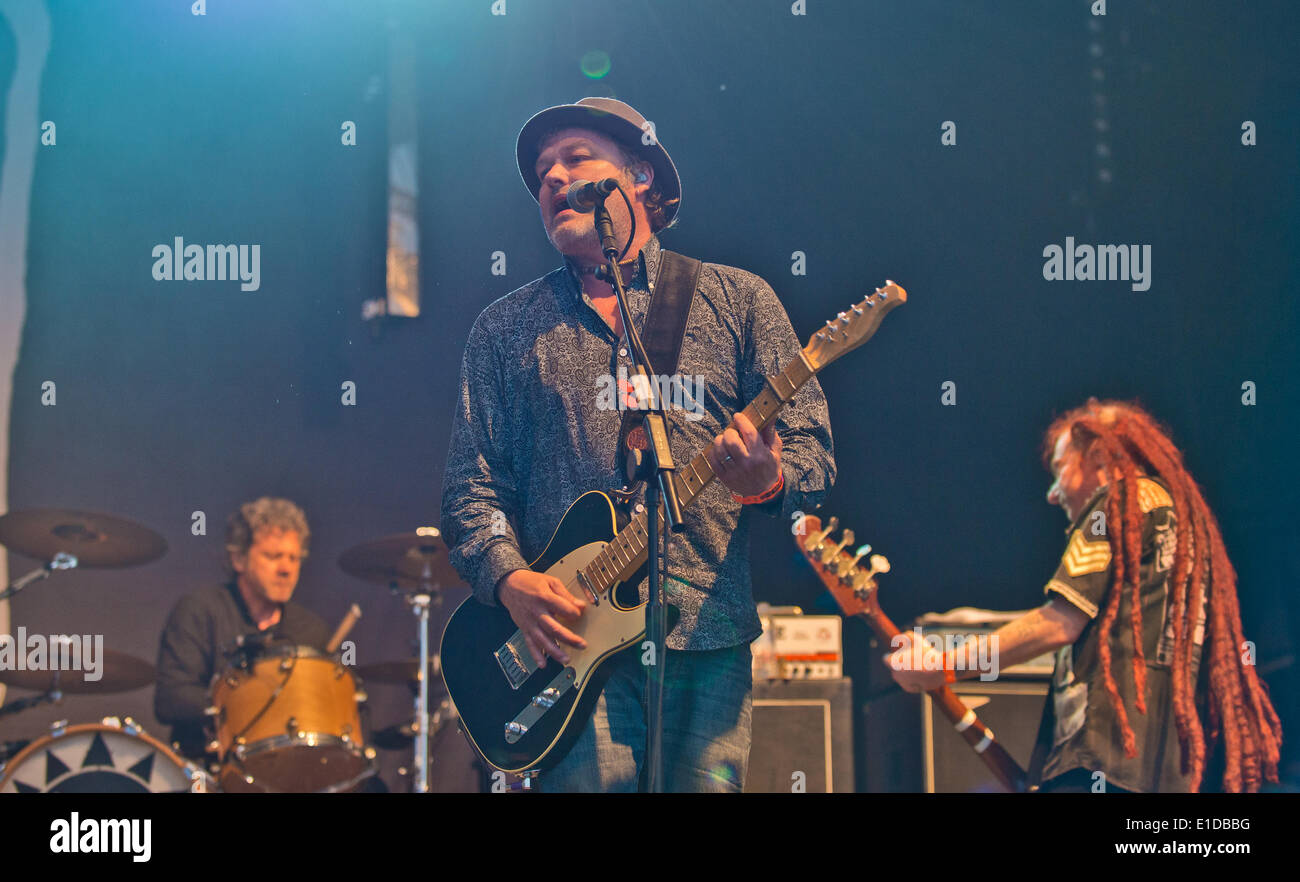 Wychwood Festival, Cheltenham, UK. 31st May, 2014. The Levellers at 10th Wychwood Festival Cheltenham UK. Credit:  charlie bryan/Alamy Live News Stock Photo