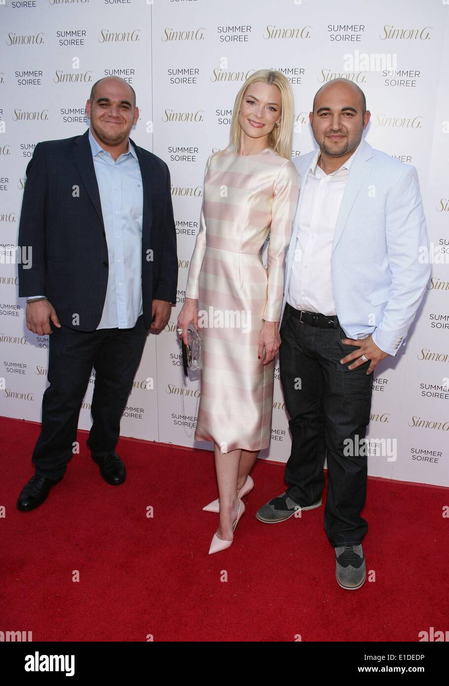 Las Vegas, NV, USA. 31st May, 2014. Hratch Ghanimian, Jaime King, Zaven Ghanimian at arrivals for Annual Simon G Soiree, Four Seasons Hotel, Las Vegas, NV May 31, 2014. Credit:  James Atoa/Everett Collection/Alamy Live News Stock Photo