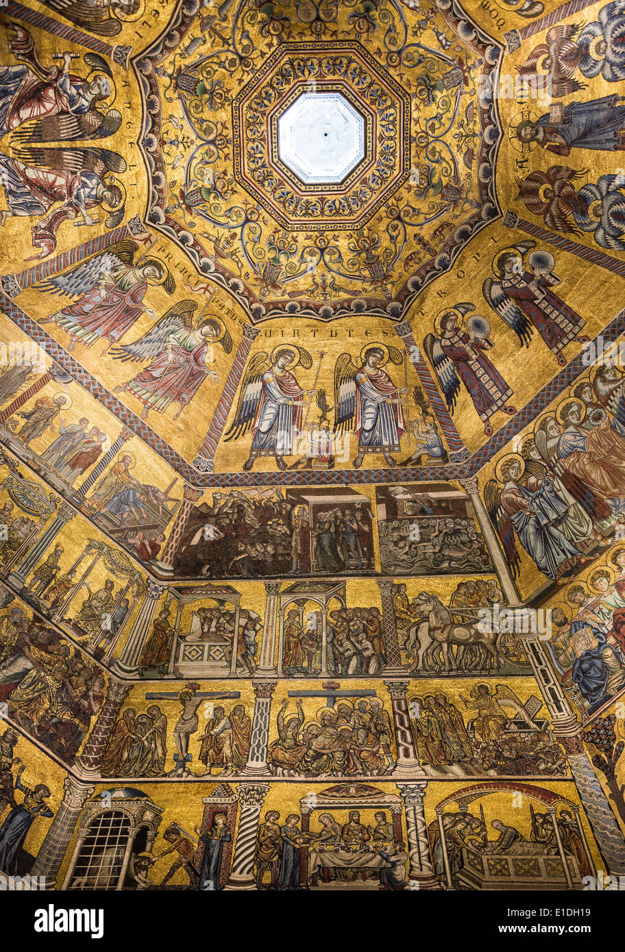 Ceiling Painting Of The Baptistery Of San Giovanni Florence