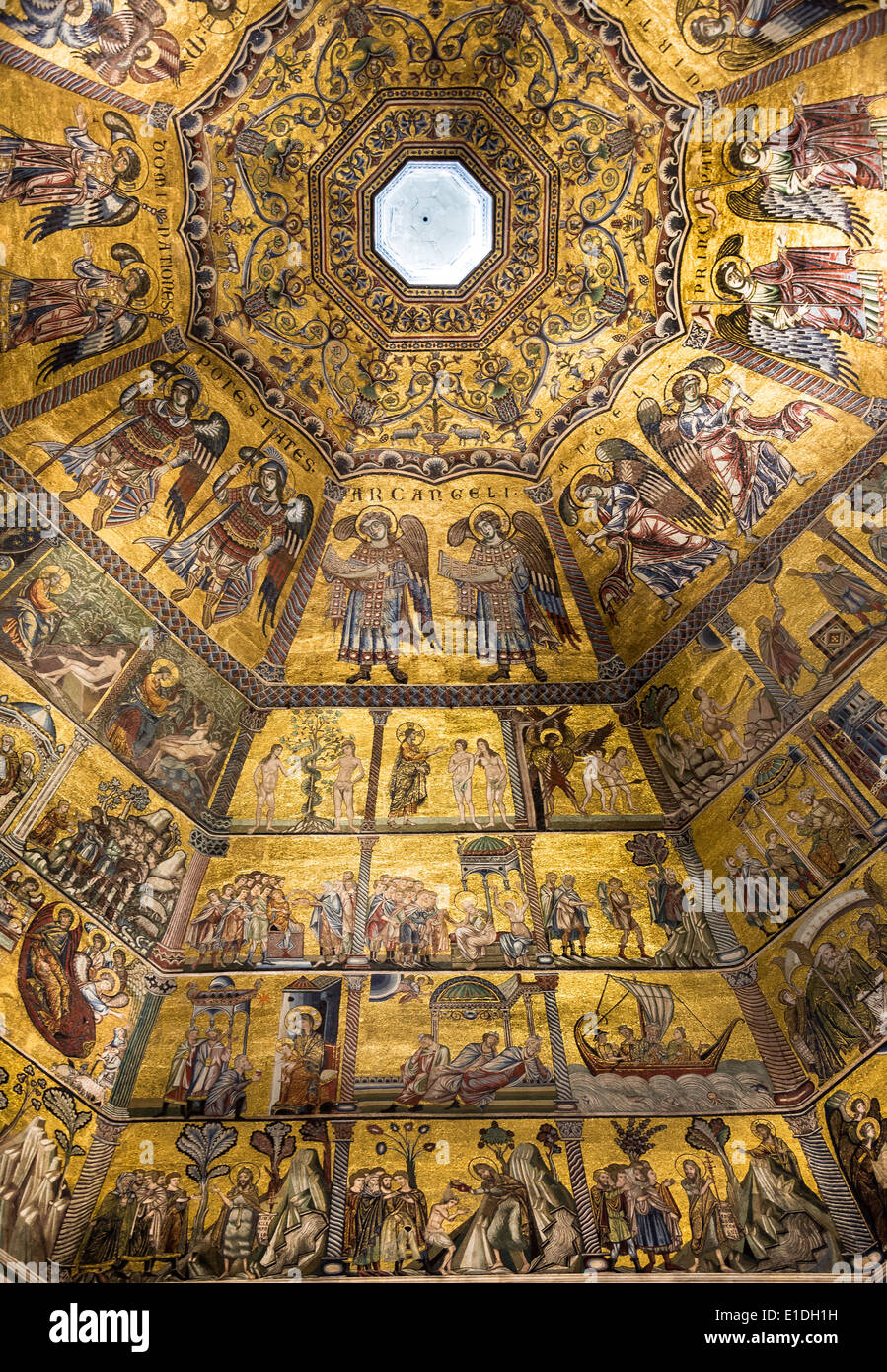 Ceiling Painting Of The Baptistery Of San Giovanni Florence