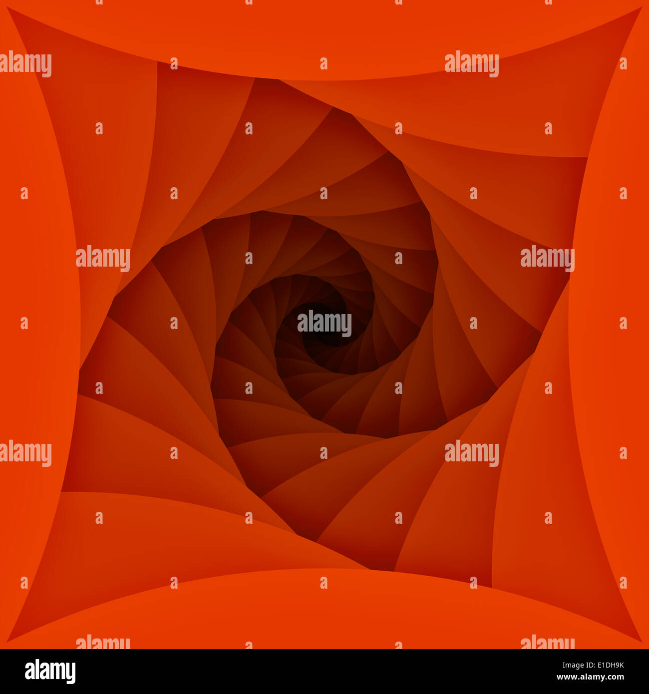 Computer generated graphic design of tunnel blades spiral pattern Stock Photo