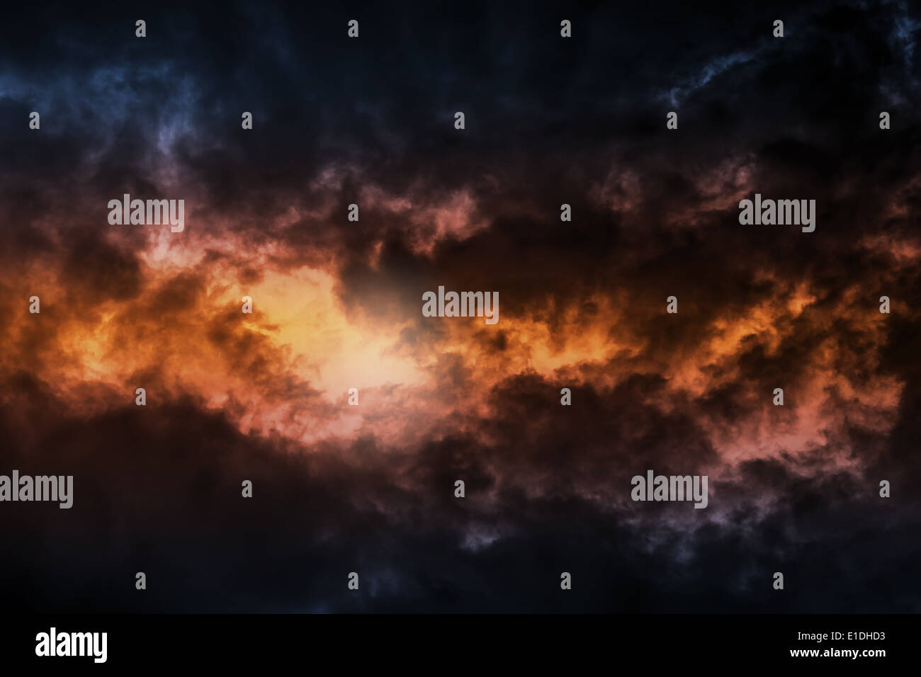 Dark colorful stormy cloudy sky background photo Stock Photo - Alamy