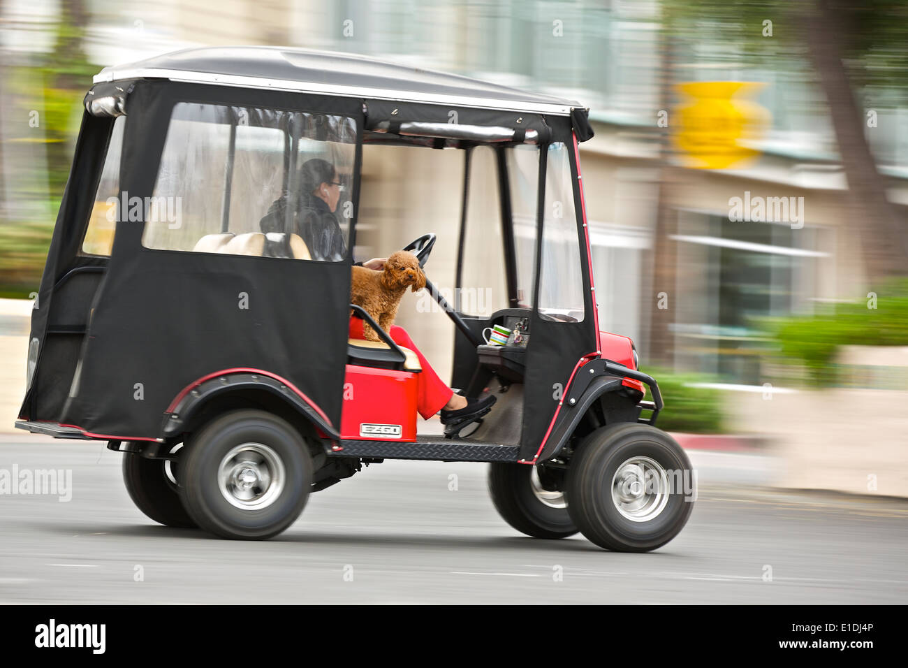 Golf Cart And Street Stock Photos & Golf Cart And Street Stock Images