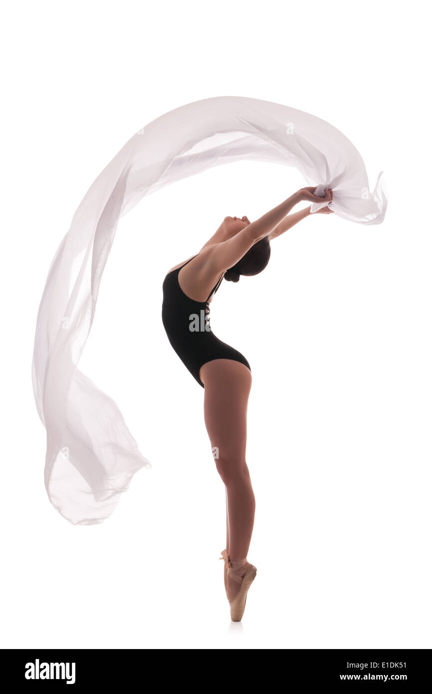 Dynamic ballet dancer silhouette hi-res stock photography and images ...