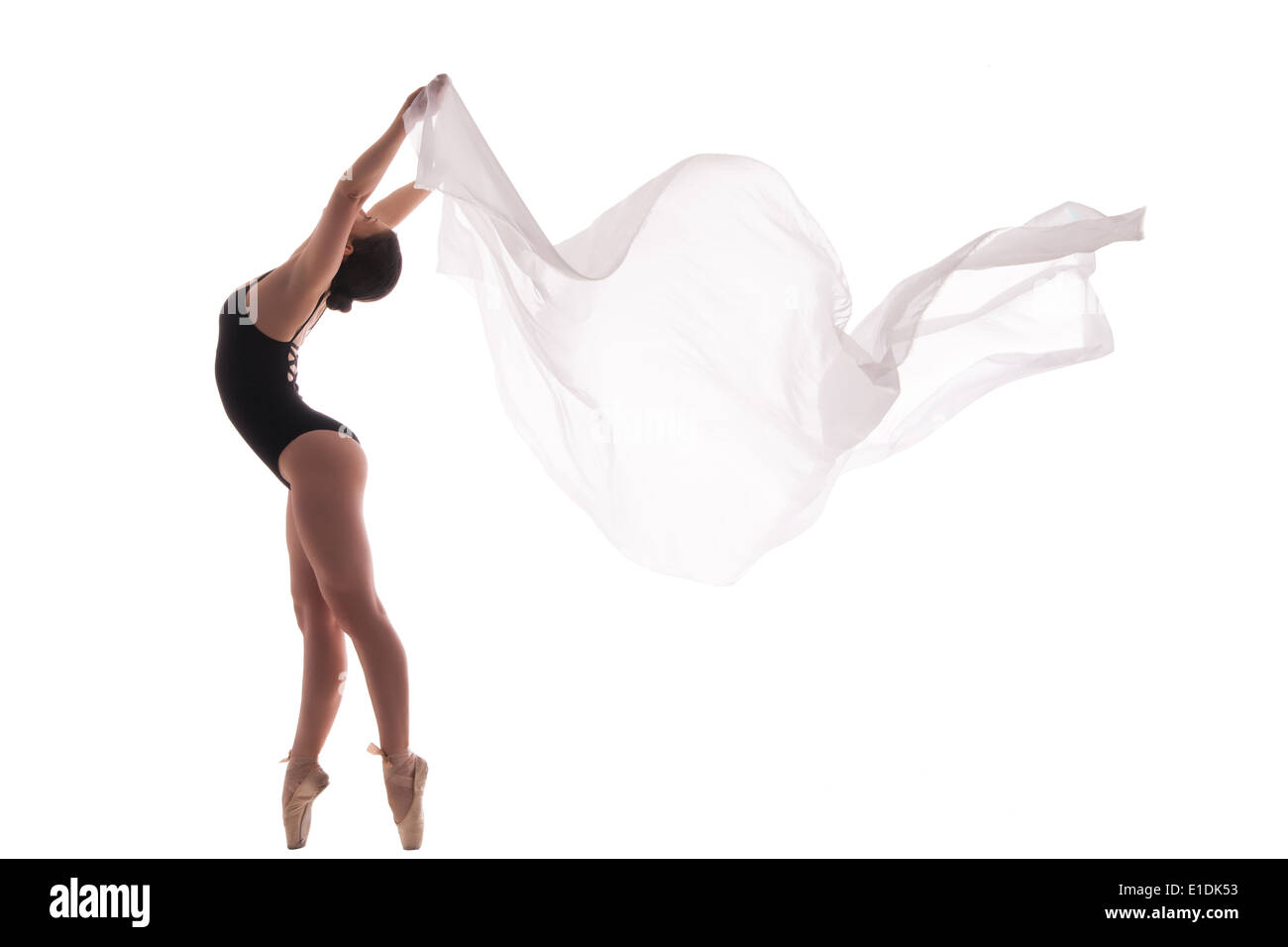 Dynamic ballet dancer silhouette hi-res stock photography and images ...