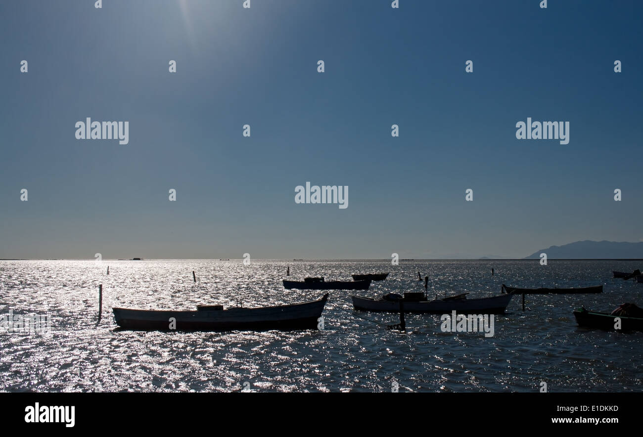Silhouetted Boats High Resolution Stock Photography and Images - Alamy