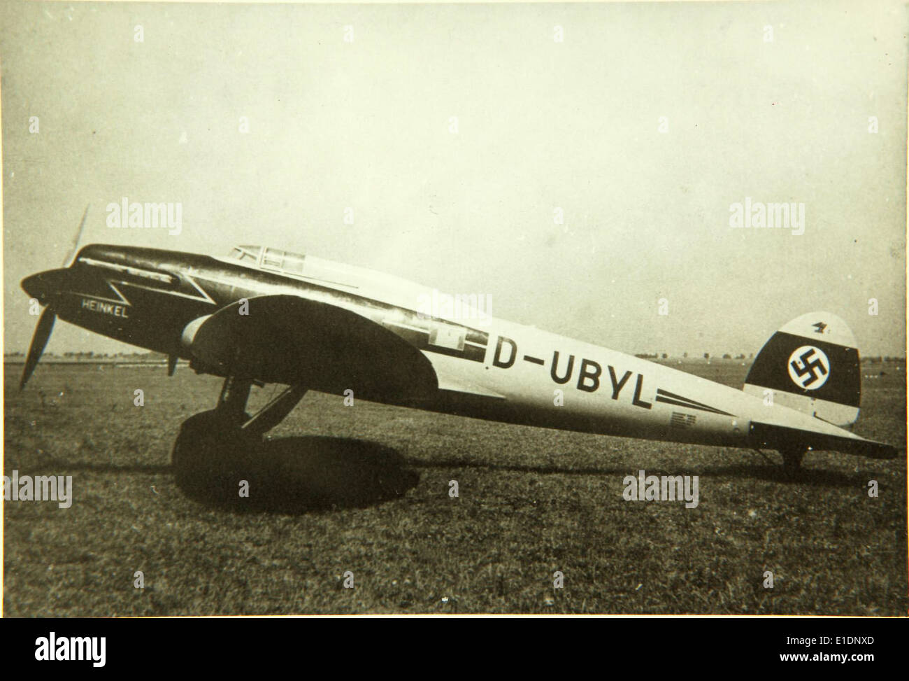 WW2 propaganda photo of Heinkel 70 in flight WW2 propaganda photo of Heinkel 70 in flight