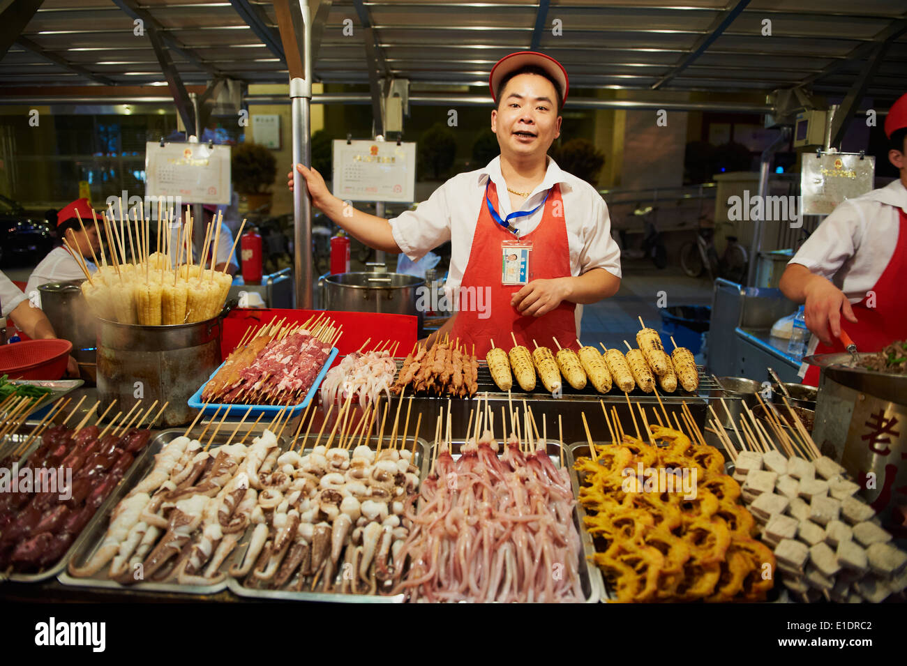 China, Beijing, Donghua Yeshi night market Stock Photo Alamy