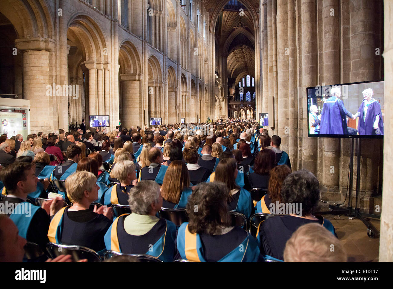 Saturday 31st May 2014. New Open University graduates attend degree