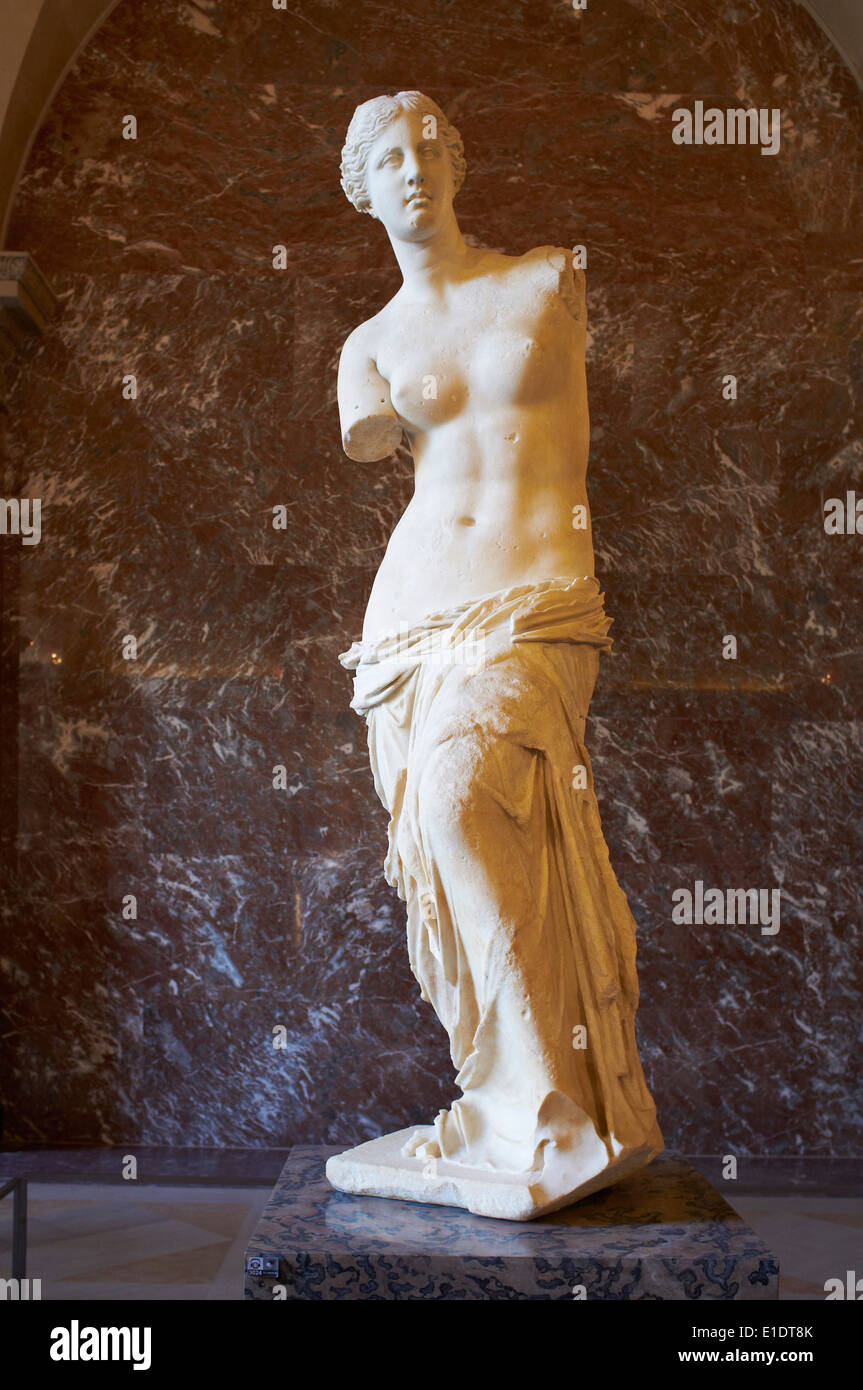France, Paris, Louvre museum, Venus of Milo Stock Photo
