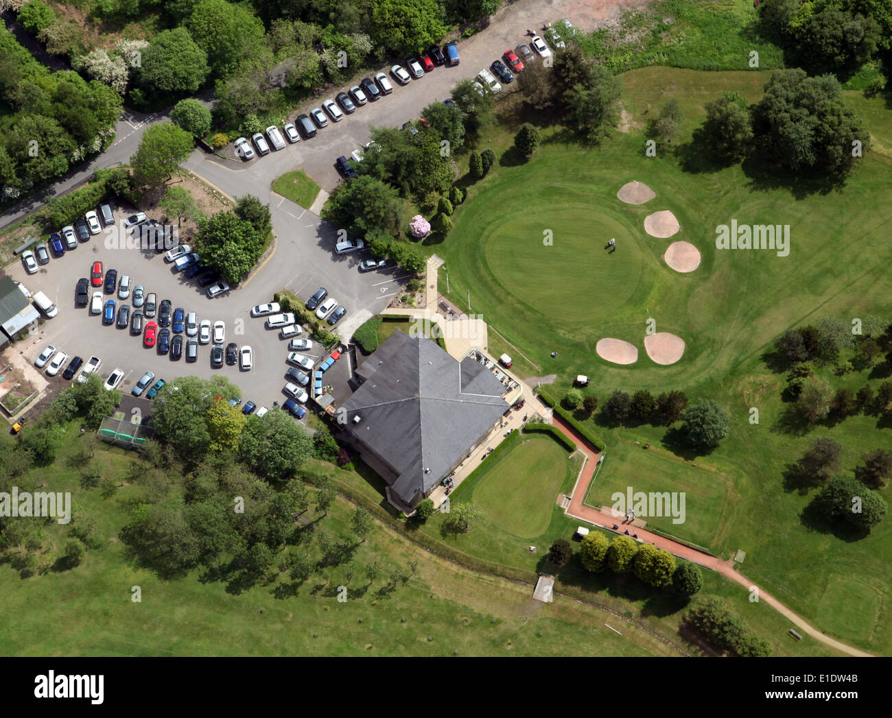 aerial view of Rossendale Golf Club at Haslingden in Lancashire