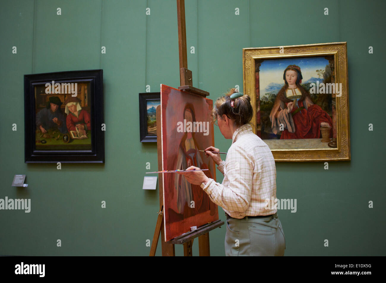 France, Paris, Louvre museum, copyist Stock Photo - Alamy