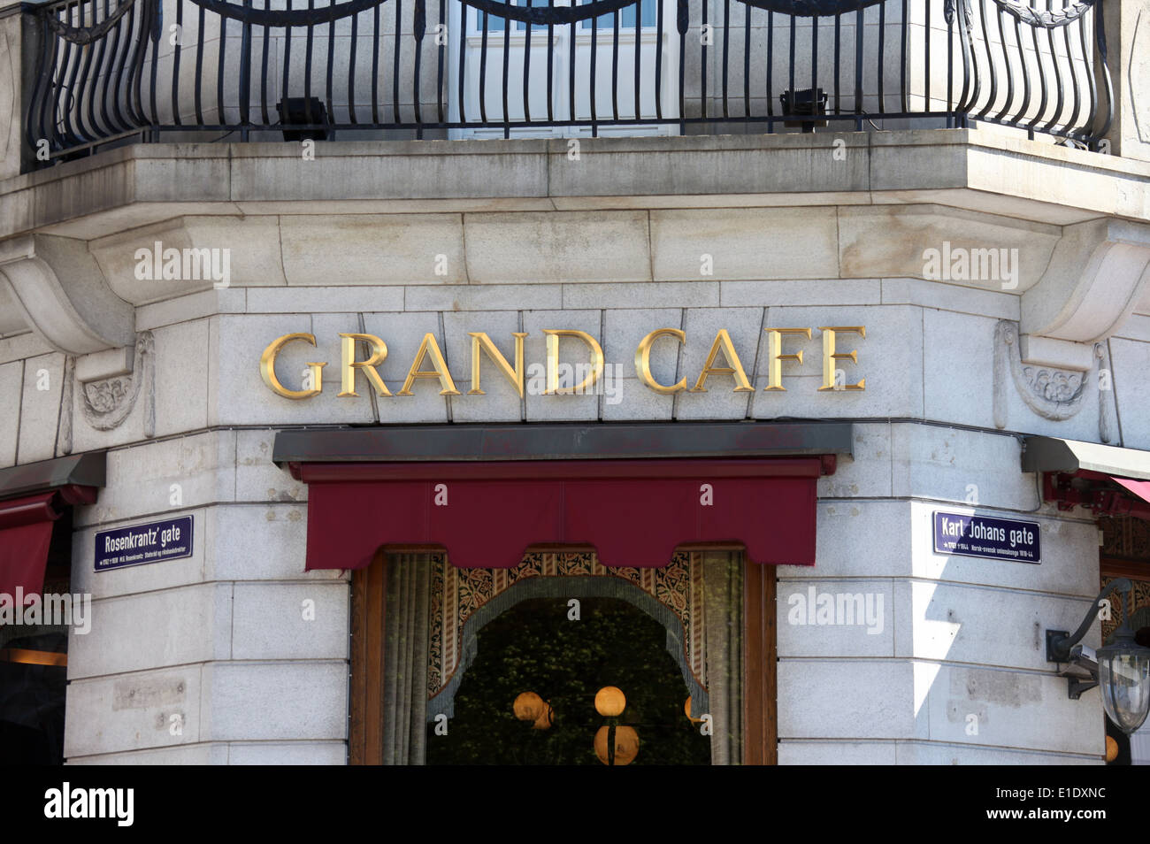 Famous Grand Cafe in Oslo Stock Photo Alamy