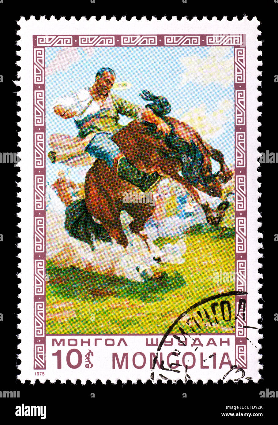 Mongolia horse stamp hi-res stock photography and images - Alamy
