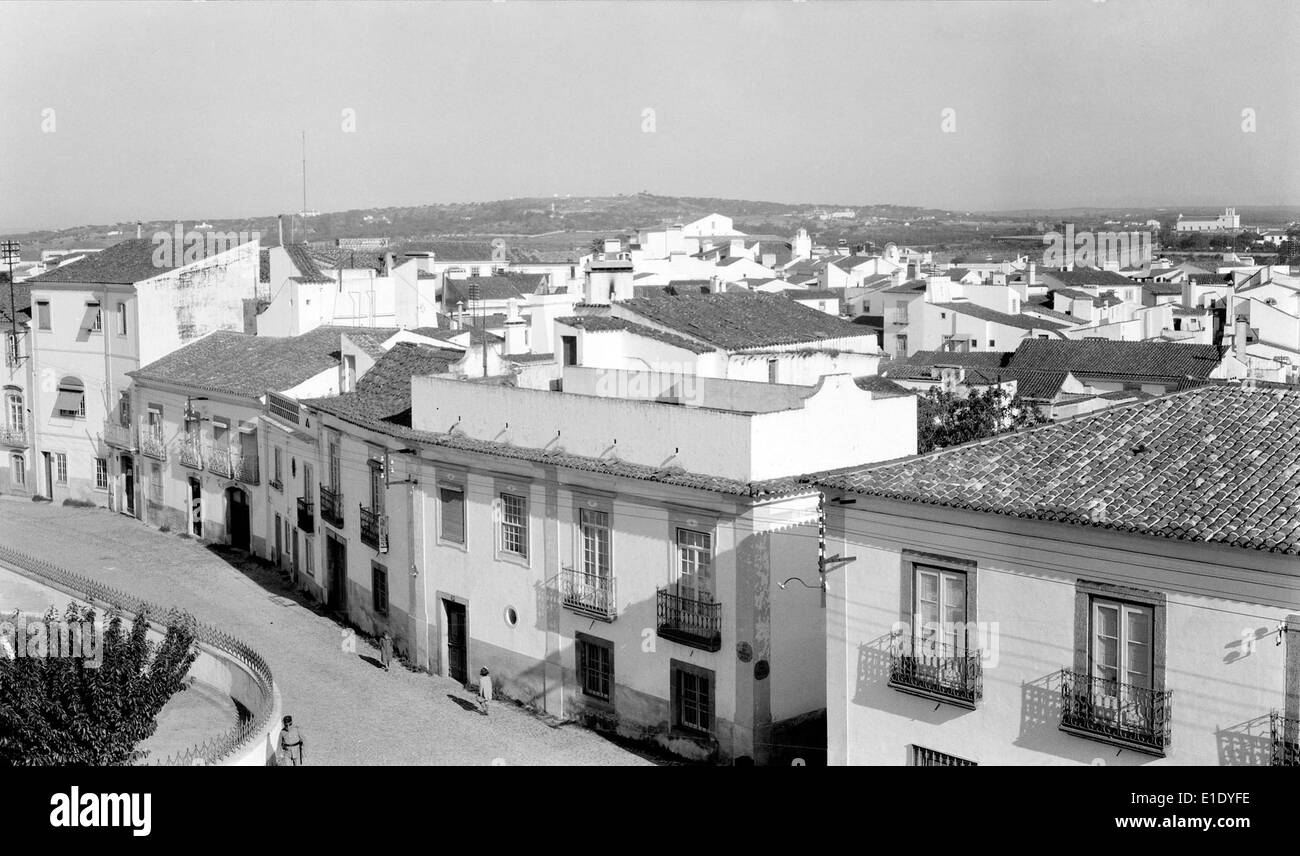Évora, a historic city in Portugal, is known for its well-preserved Roman and medieval architecture, reflecting the country's rich cultural and architectural heritage. Stock Photo