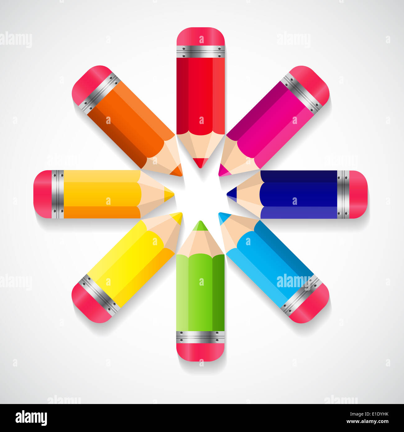 Back to School Concept Vector Illustration Stock Photo - Alamy