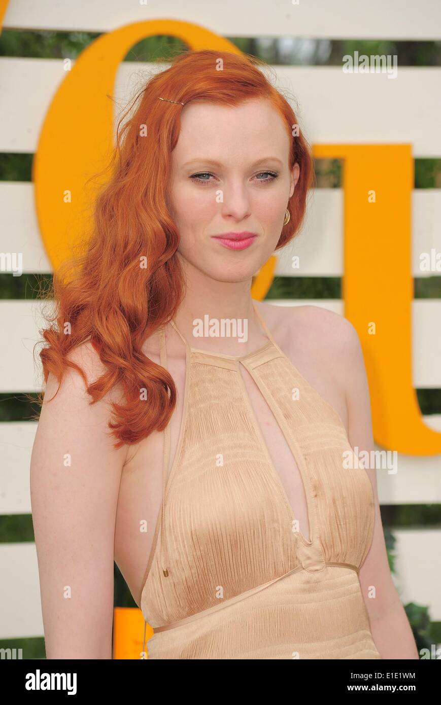 New York, NY, USA. 31st May, 2014. Karen Elson in attendance for 2014 Veuve Clicquot Polo Classic, Liberty State Park, New York, NY May 31, 2014. Credit:  Gregorio T. Binuya/Everett Collection/Alamy Live News Stock Photo