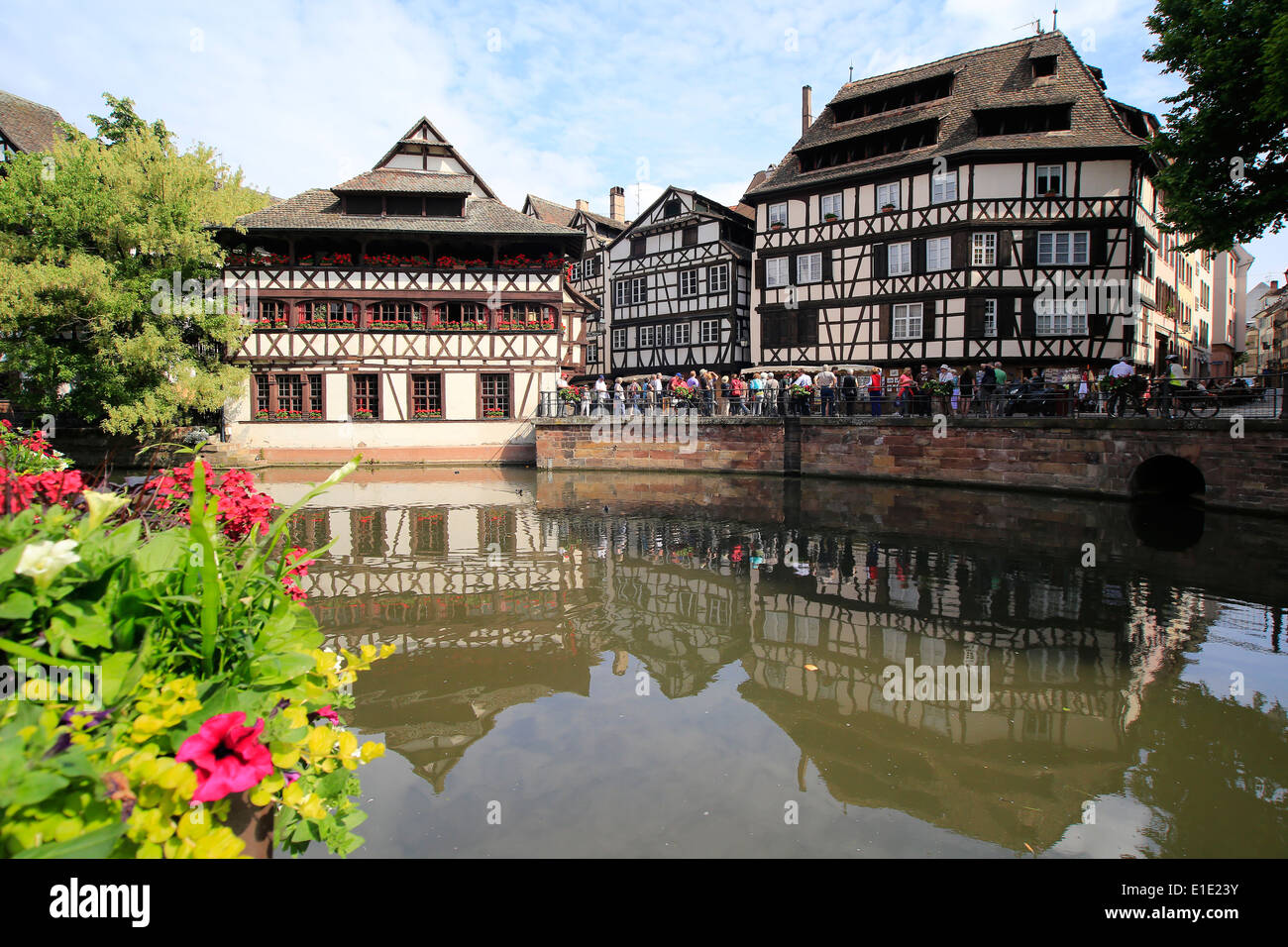 Strasbourg town and river - Quartier Latin Stock Photo