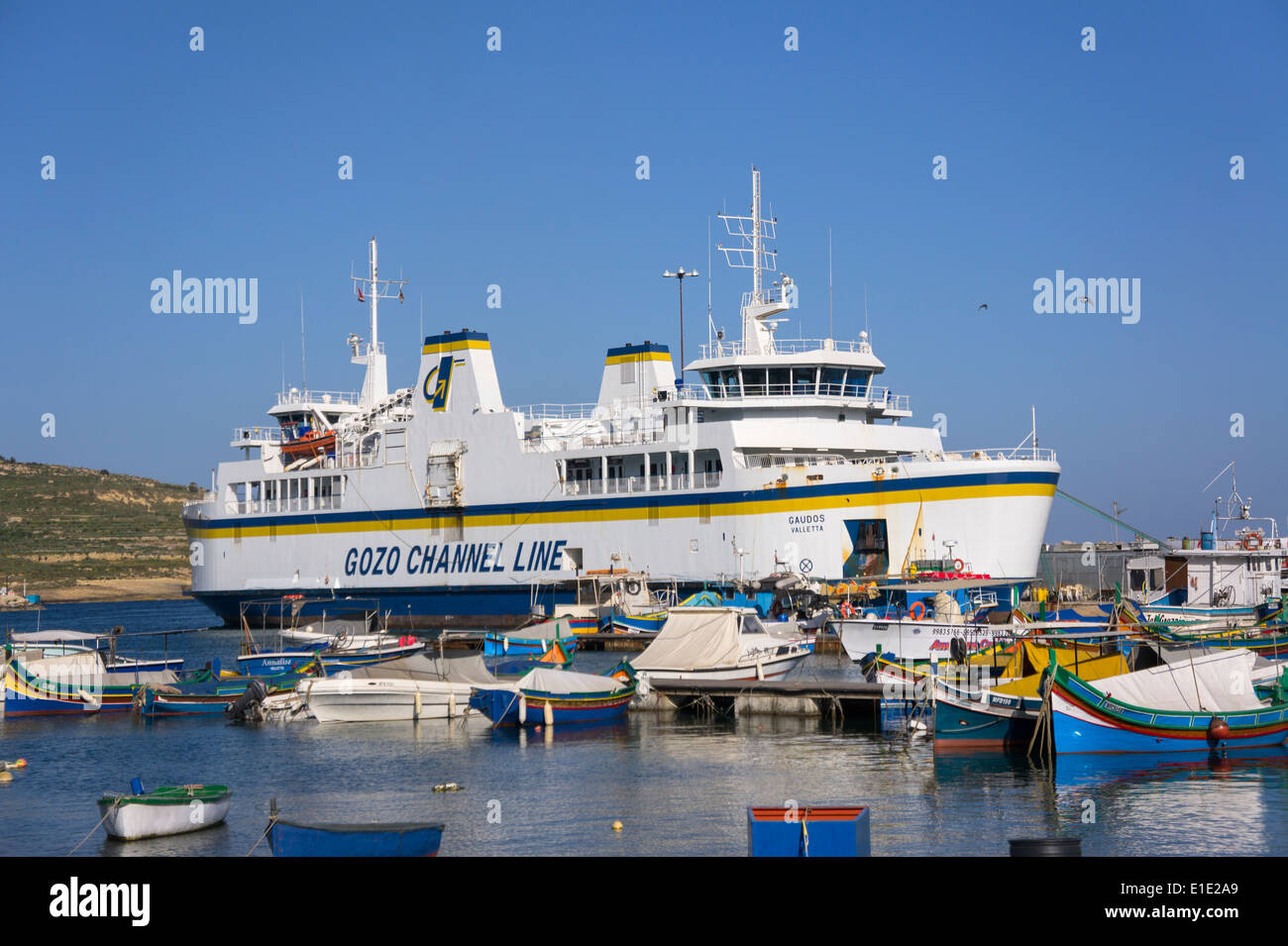 Mgarr; harbour; Gozo; Ferry; Malta Stock Photo