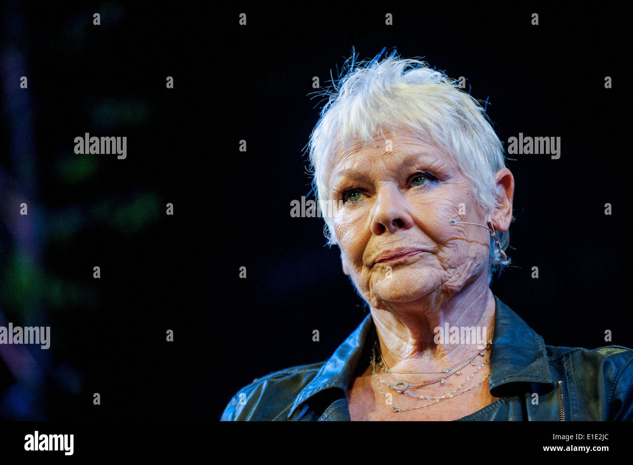 Hay on Wye, UK. 1st June, 2014. Pictured: Judi Dench Re: Hay Festival, Hay on Wye, Powys, Wales Credit:  D Legakis/Alamy Live News Stock Photo