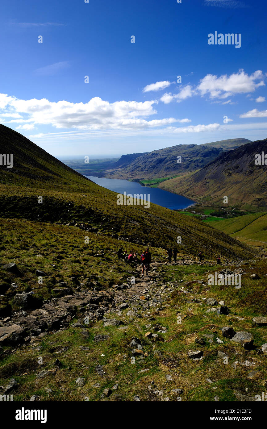 Climbing the Fells Stock Photo - Alamy